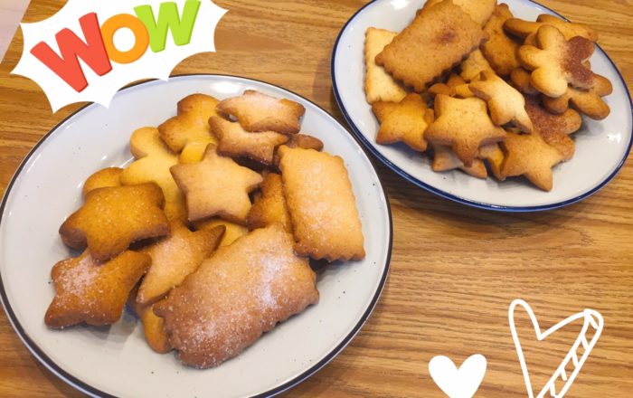 新しい言葉や表現を作業（＝調理）を通じて覚えるクッキングデー！