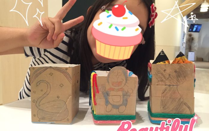 先生にも内緒！？オリジナルのプランターには何の絵を描くの？