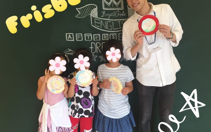 自分だけの「”Animal”フリスビー」を作りながら、読み書きにも挑戦！