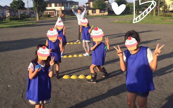 とっさの時に動けるかな、、、？そして久しぶりの晴れ間で外遊びを楽しもう。