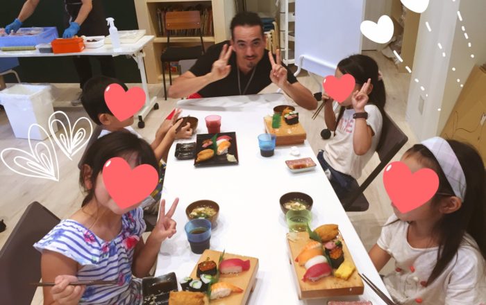 寿司メイキング！寿司バイキング！オーダーは英語で！