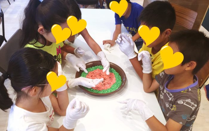 ライスクリスピー？そう、アメリカの有名なお菓子で、スイカづくりに挑戦！？