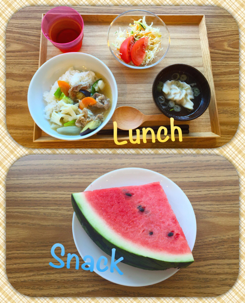 8/25 Thu.先生やお友達と囲って食べるご飯