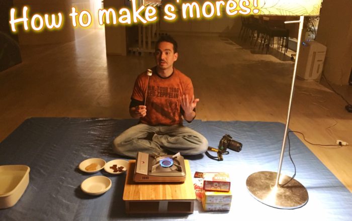 キャンプファイヤーで”スモア”を食べよう！