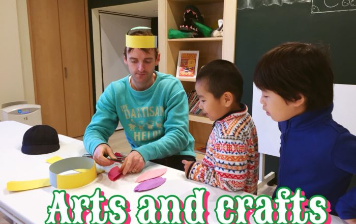 Art and craft インディアンになろう!/ナイトコースは文法を取り入れたレッスン