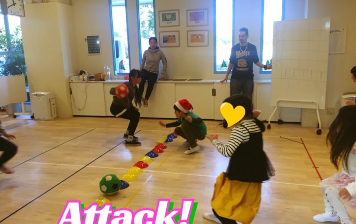 先生チームを倒せ！！一致団結した瞬間でした。