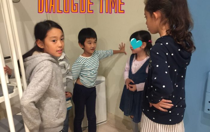 動物園に行った時の会話をチームで発表。