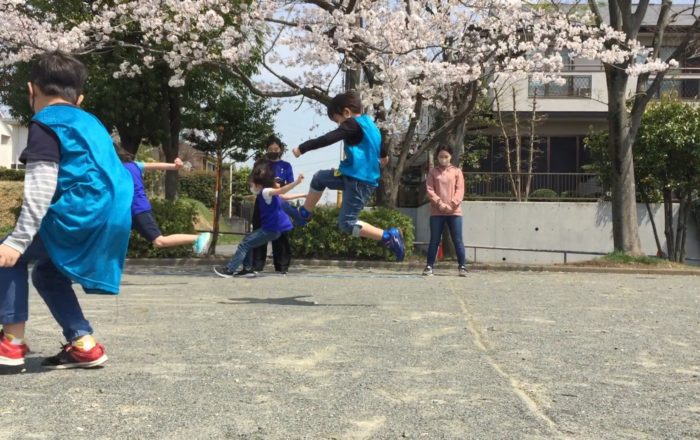 Athletics Day! 桜が綺麗に咲く公園で