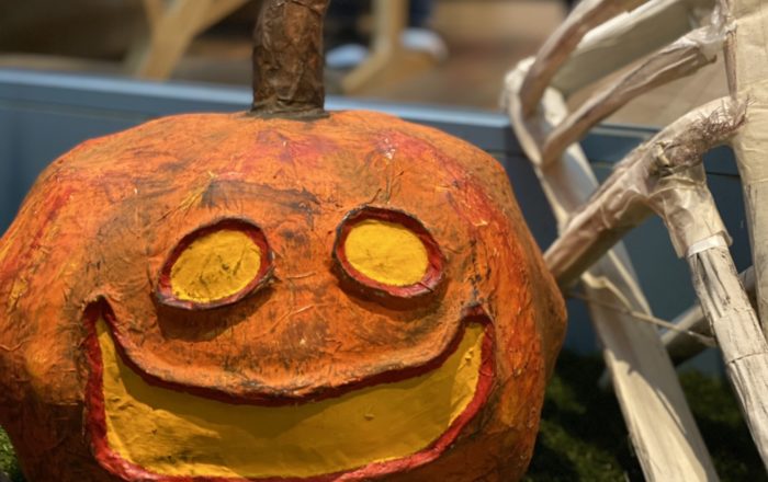 ハロウィンの飾り付け