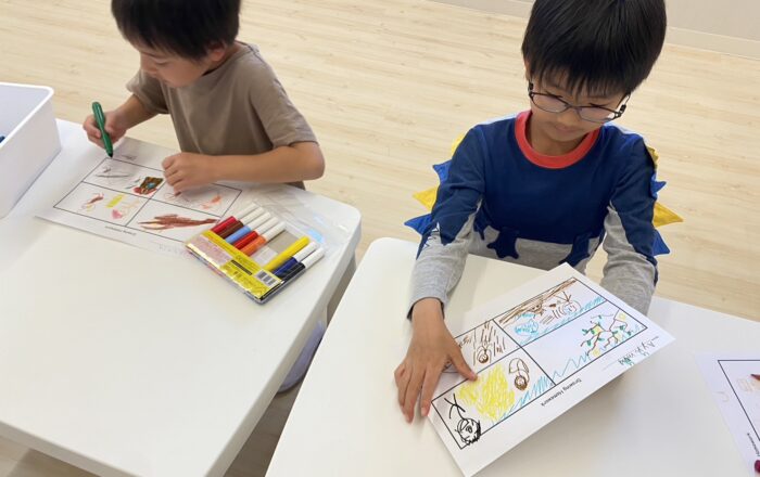 【都筑校】Drawing Homework のやり方を覚えました!