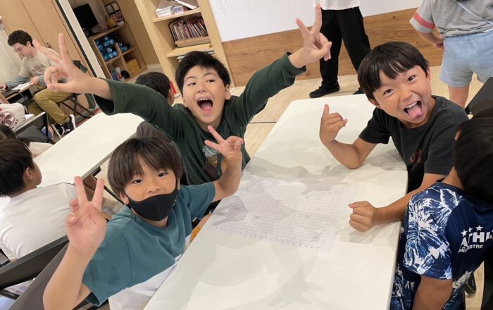 【青葉校】メインエリアのワークショップタイムは「バトルシップ」をやりました!