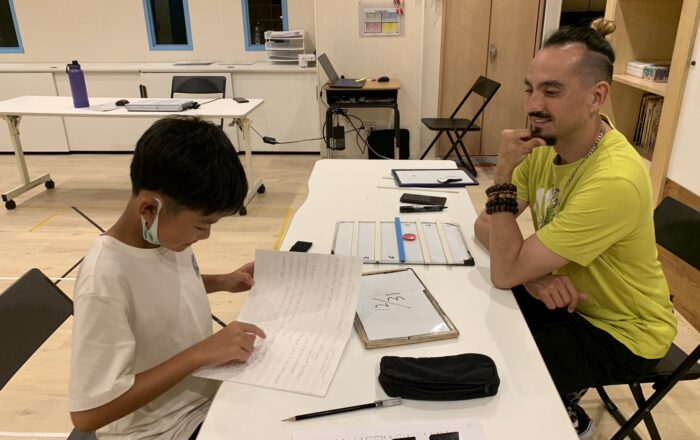 【青葉校】水曜日ナイトクラスは少人数で行われています