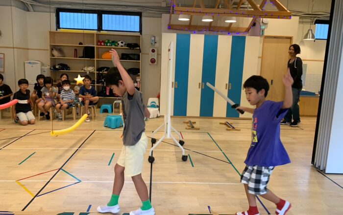 【青葉校】忍者になりきって、いろいろなミニゲームをやりました!