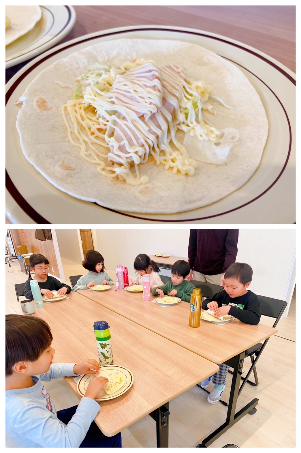 【都筑校】こちらもチキンラップ