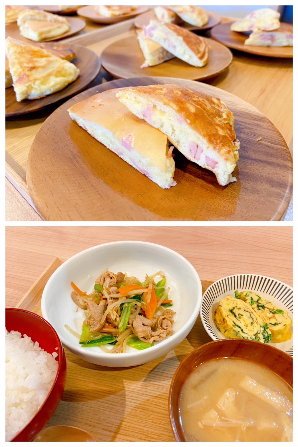 【都筑校】パンケーキにベーコン！？