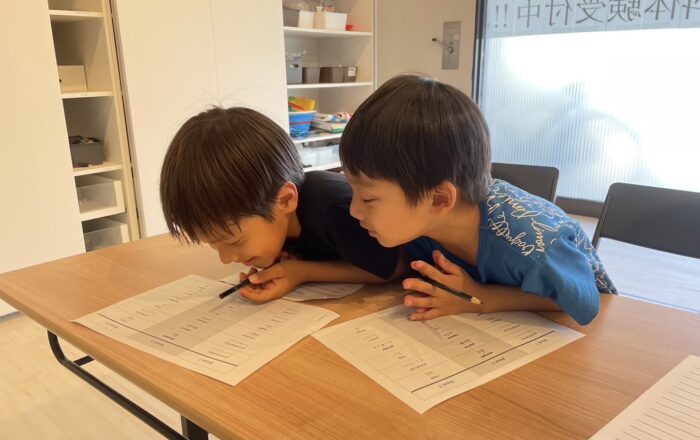 【都筑校】宿題の練習をしました♪