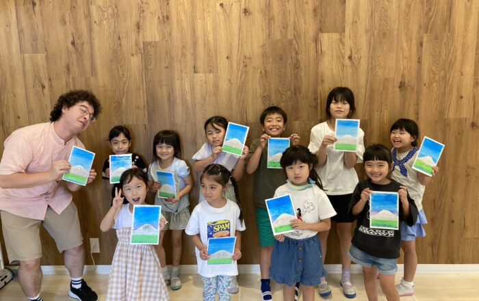 【都筑校】きれいな景色には色をつけよう！！