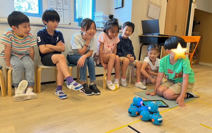 【青葉校】はじめてみるロボットにテンションマックス！！
