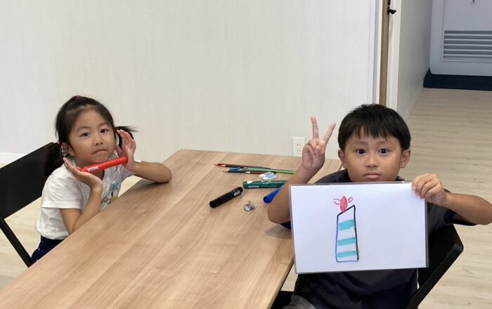 【都筑校】チームワークで絵を完成させろ！！