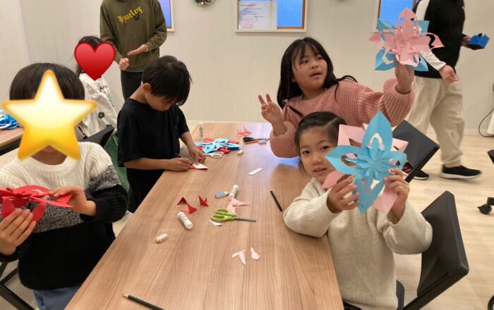 【都筑校】遂に雪の結晶の完成だー！！！