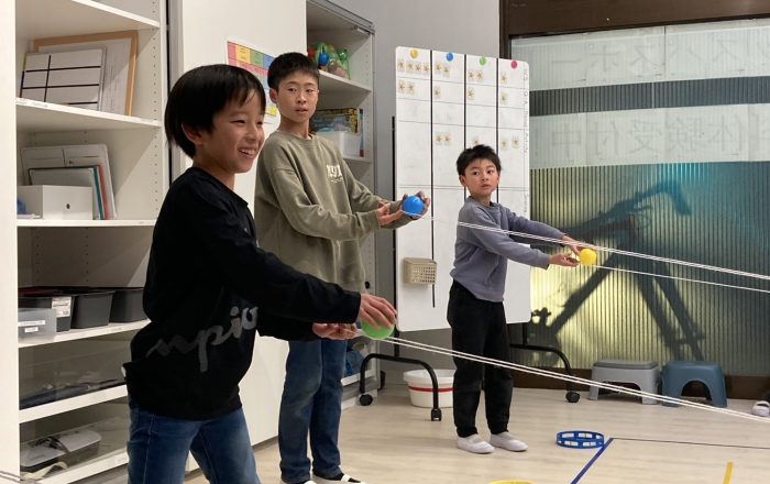 【都筑校】ドキドキの綱ゲーム