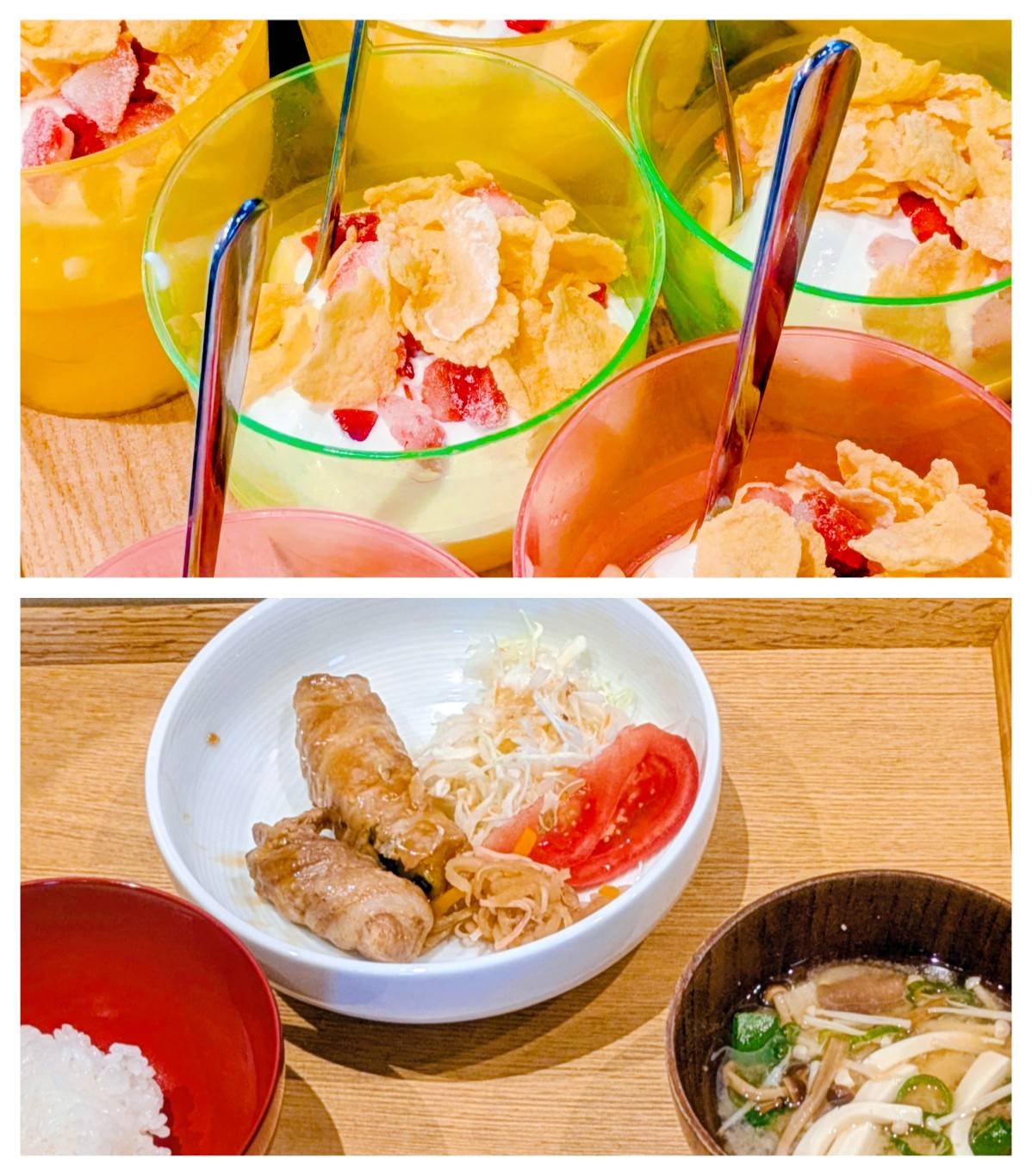 【青葉校】ソースがしみ込んだ肉巻き、うまい！