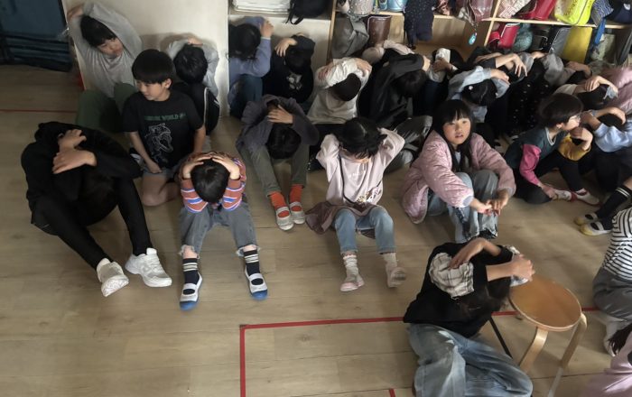 【青葉校】避難時の順序をおさらい！