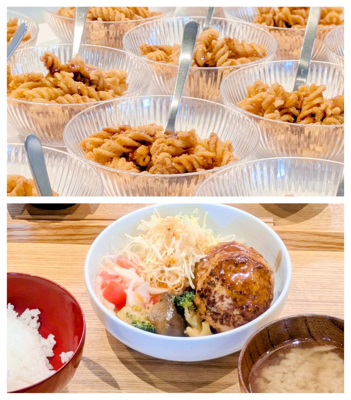 【青葉校】大きなハンバーグ食べ切れるかな？